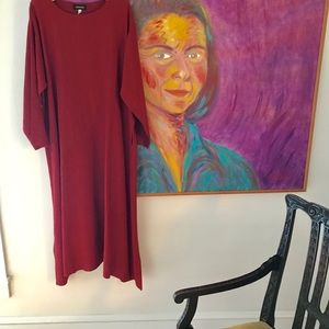 Eskandar linen a-line dress